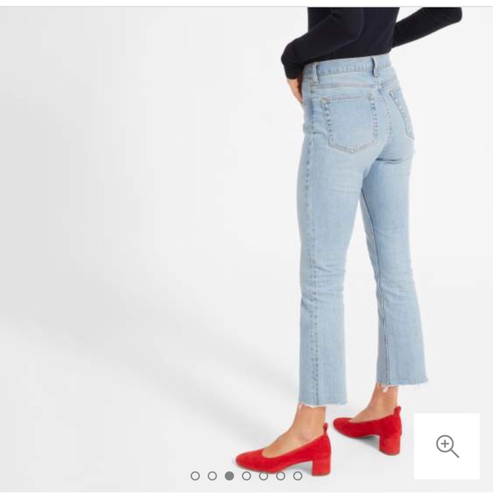 Everlane Kick Crop Jean Light Blue Wash